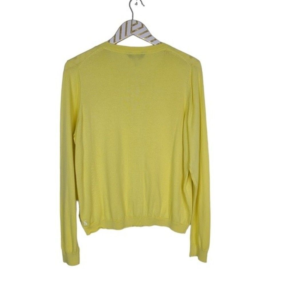 JOULES Sweater Womens US 12 Yellow Vibrant Louisa Cardigan Button Down Knitwear - Picture 3 of 10